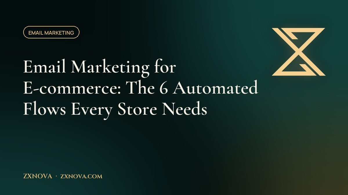 Email Marketing for E-commerce: The 6 Automated Flows Every Store Needs