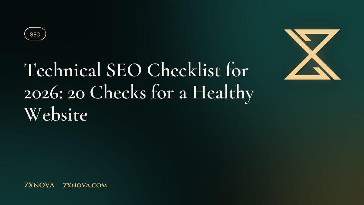 Technical SEO Checklist for 2026: 20 Checks for a Healthy Website
