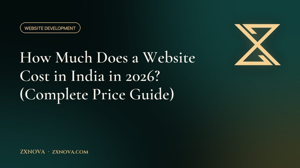 How Much Does a Website Cost in India in 2026? (Complete Price Guide)